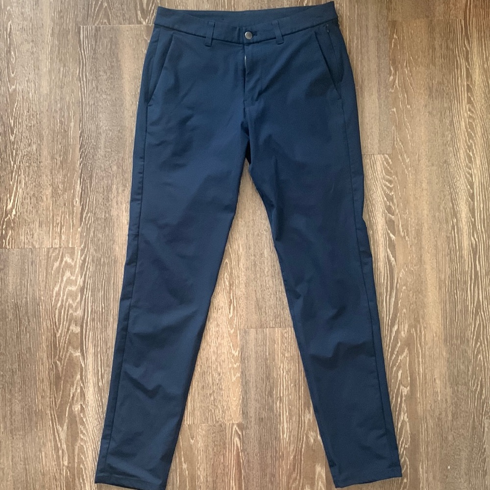Lululemon warpstreme commission pants slim 32x34 navy